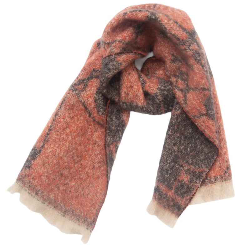 Unisex Casual Minimalist Color Block Polyester Scarf