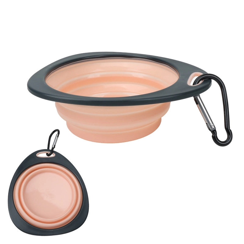 Pet Bowl Tableware Portable Folding Bowl Outdoor Traveling Dog Food Bowl Cat And Dog Universal