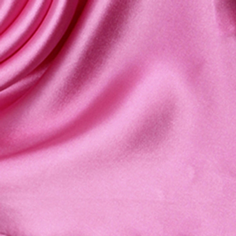 Women's Minimalist Solid Color Satin Printing Silk Scarf