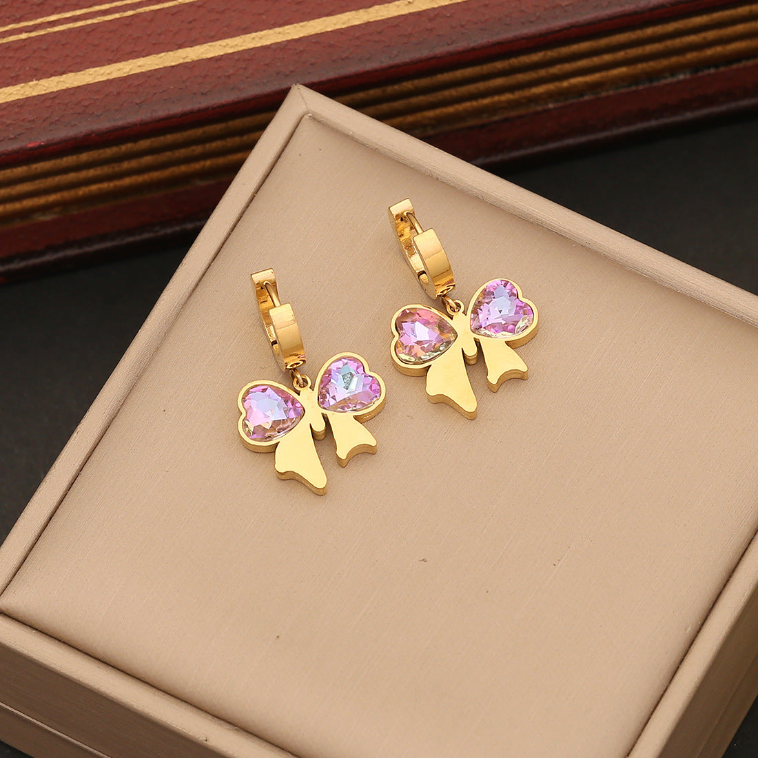 Fashion Bowknot Bowknot Stainless Steel Electroplating Necklaces