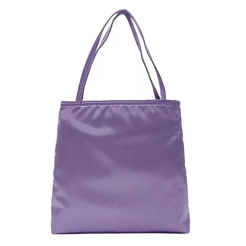 Women's Medium Satin Solid Color Elegant Magnetic Buckle Handbag