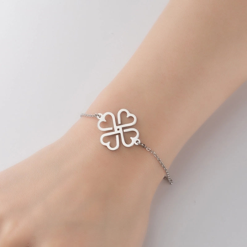 Minimalist Geometric Titanium Steel Bracelets Plating No Inlaid Stainless Steel Bracelets