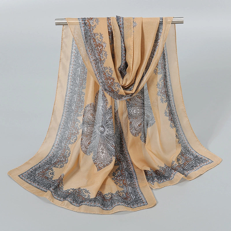 Women's Streetwear Solid Color Chiffon Scarves & Gloves