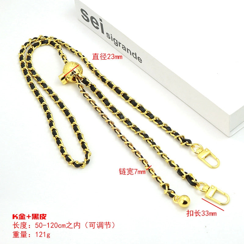 Alloy Solid Color Bag Chain Bag Straps