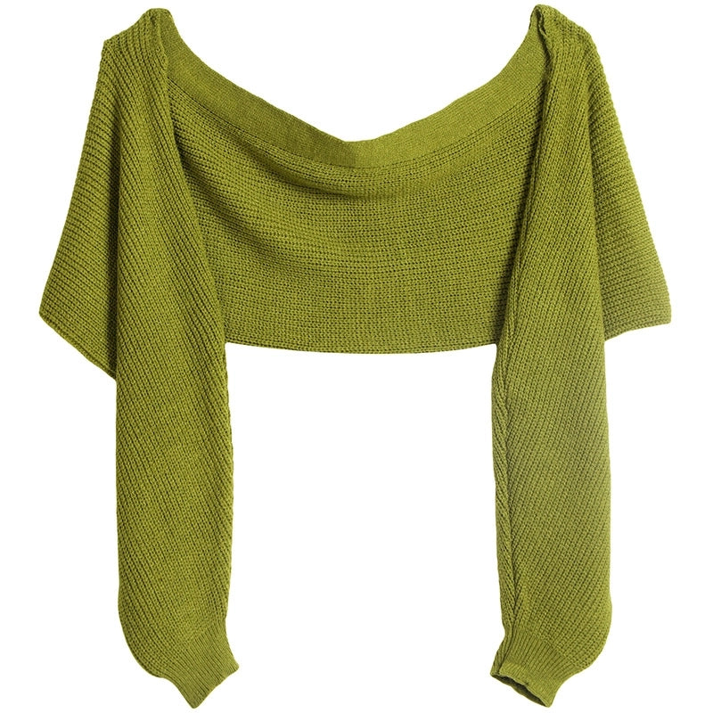 Unisex Casual Minimalist Solid Color Acrylic Shawl