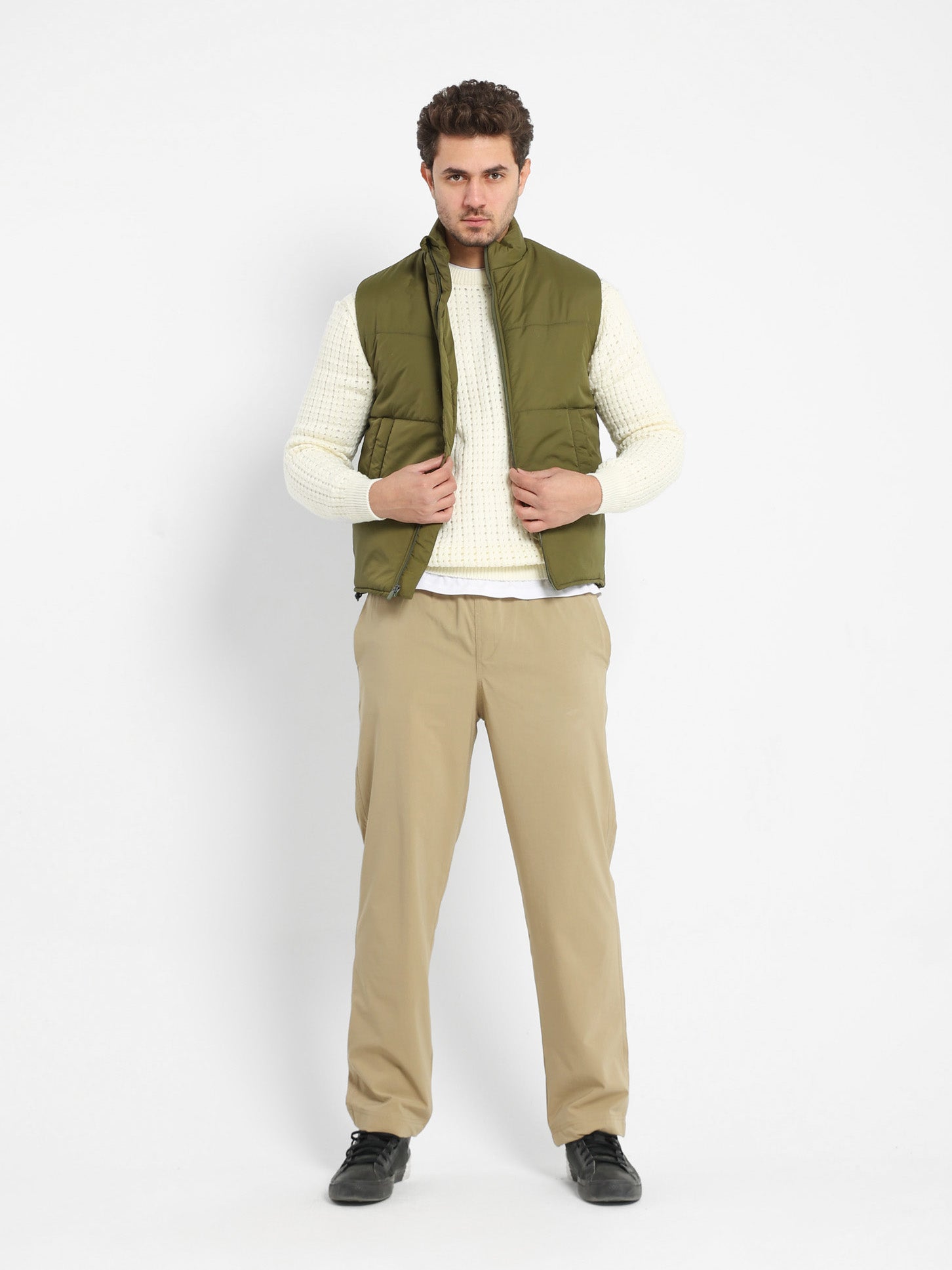 Textured Puffed Vest