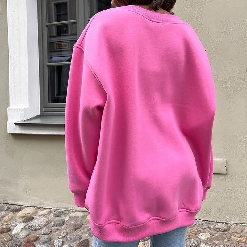 🔥 Hot sale 2024 🔥 Effen oversized sweatshirt met ronde hals