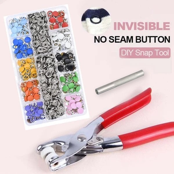✂Invisible Seamless Buckle DIY Snap Tool🧰🍀Send 100 sets of buckles🍀