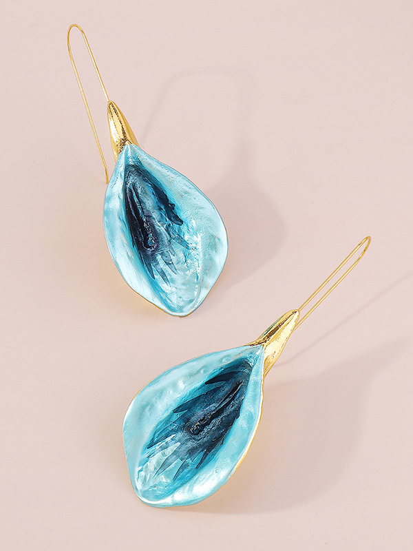 Flower Shape Drop Earrings