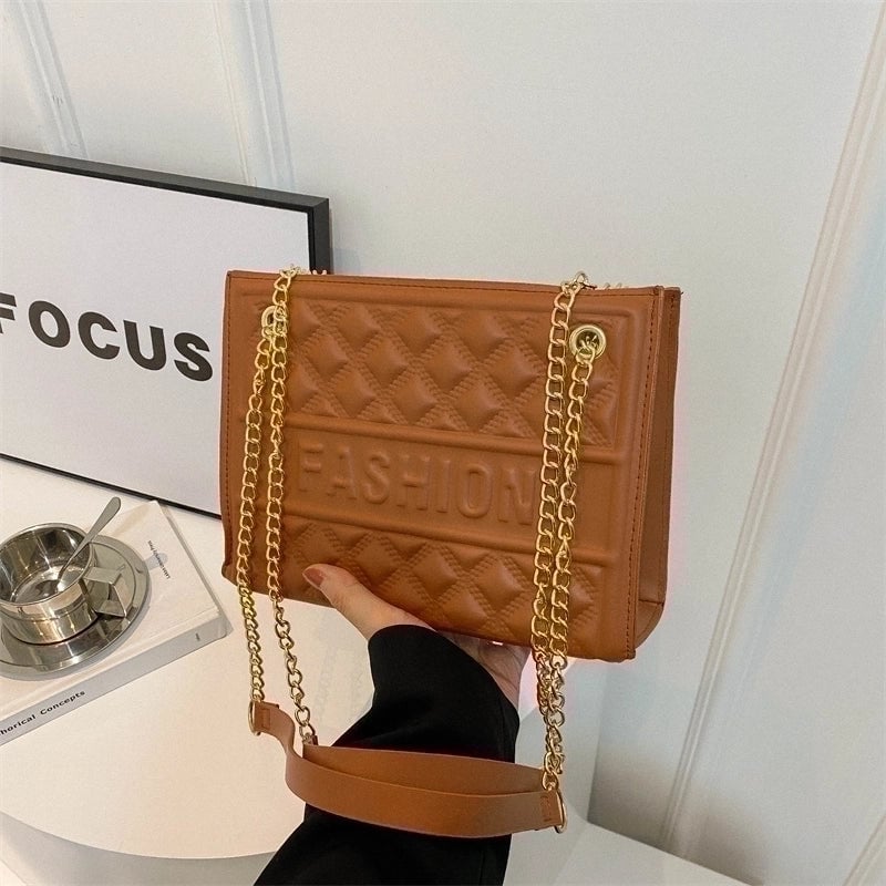 Women's Pu Leather Solid Color Classic Style Zipper Crossbody Bag