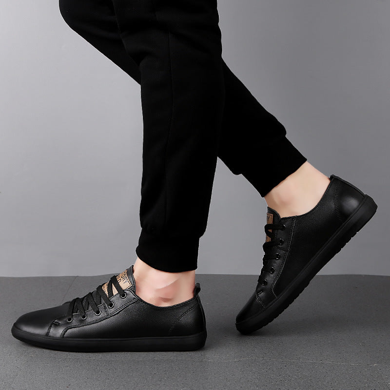 Men's Low-Top Leather Casual Sneakers (In Stock)