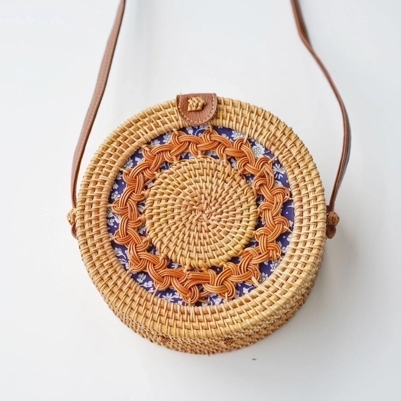 Women's All Seasons Straw Ethnic Style Straw Bag