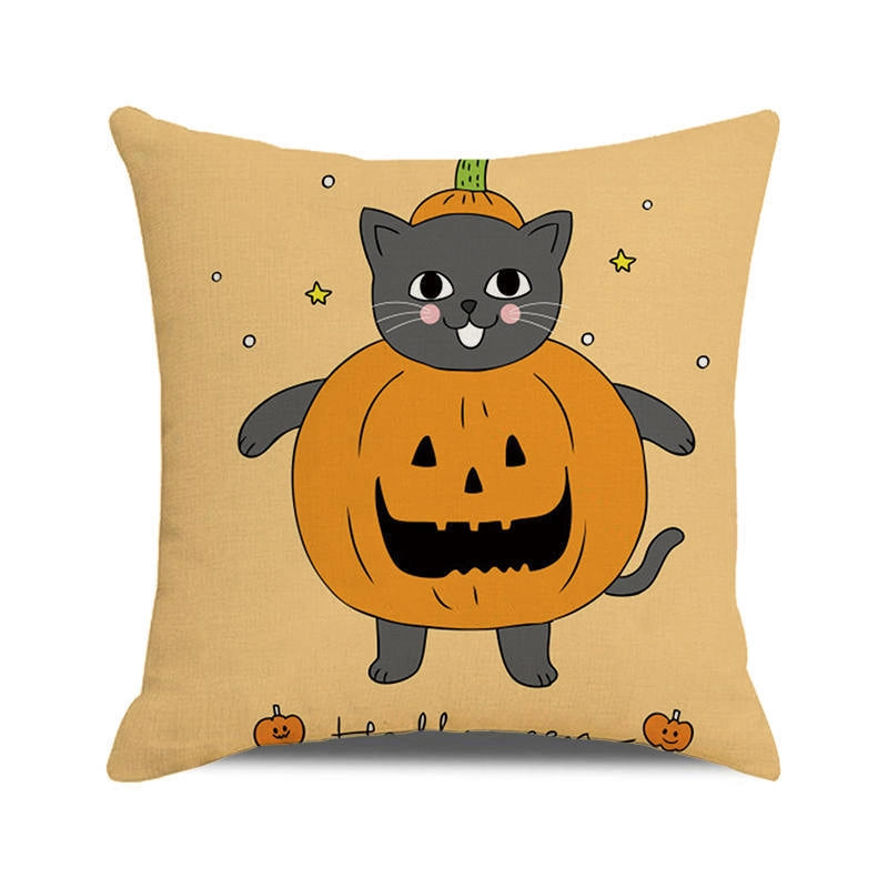 Halloween Cartoon Style Letter Dog Cat PP Cotton Couch & Sofa Decor