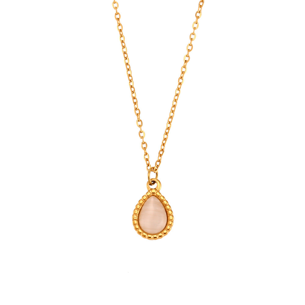 Fashion Geometric Stainless Steel 18K Gold Plated Necklaces