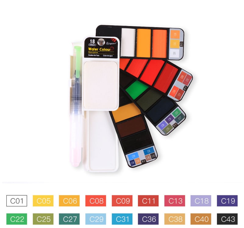 2023 Xmas Sale🔥49% OFF -- Handy Watercolor Travel Kit