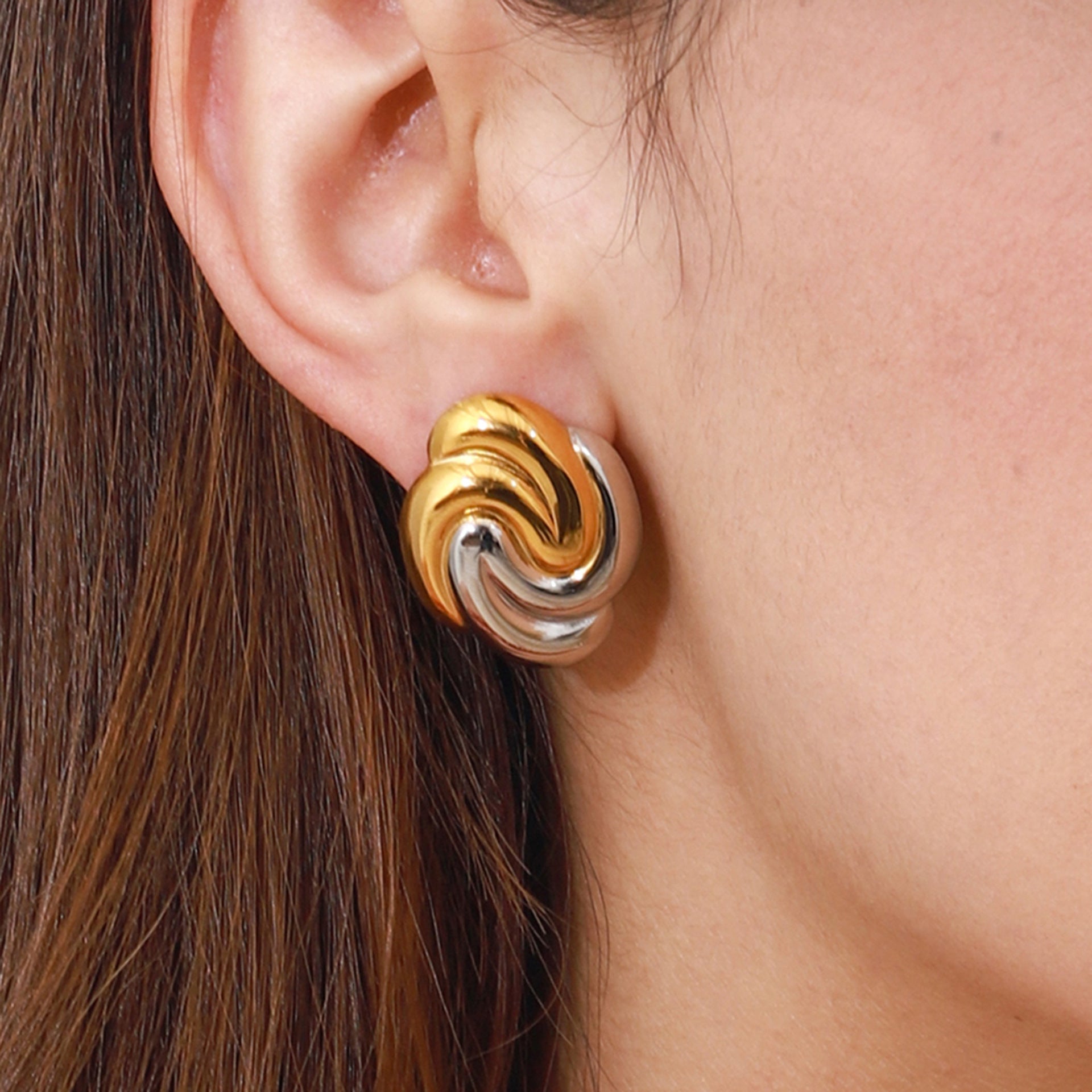 Earrings Design Niche Earrings Hoop Stainless Steel Earrings Titanium Steel Earrings