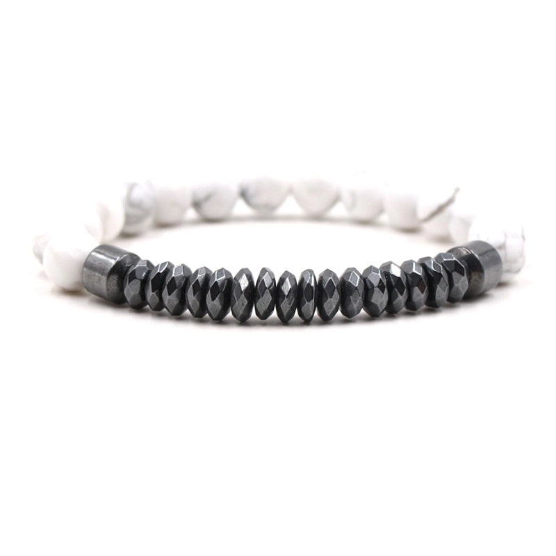 Minimalist Geometric Natural Stone Beaded Bracelets 1 Piece