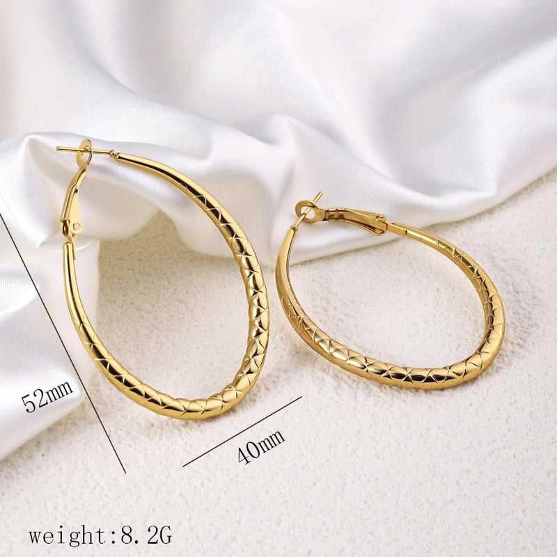 12 Pieces Minimalist Commute Geometric Heart Shape Plating Titanium Steel Drop Earrings Earrings Ear Studs
