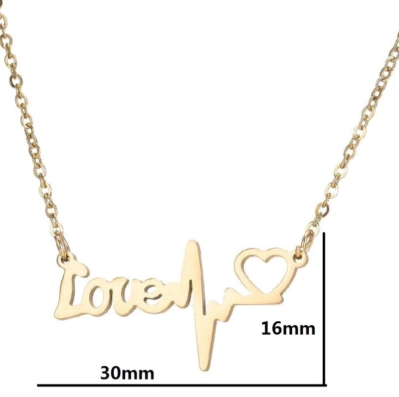 Fashion Geometric 201 Stainless Steel 18K Gold Plated Plating Stainless Steel Necklaces