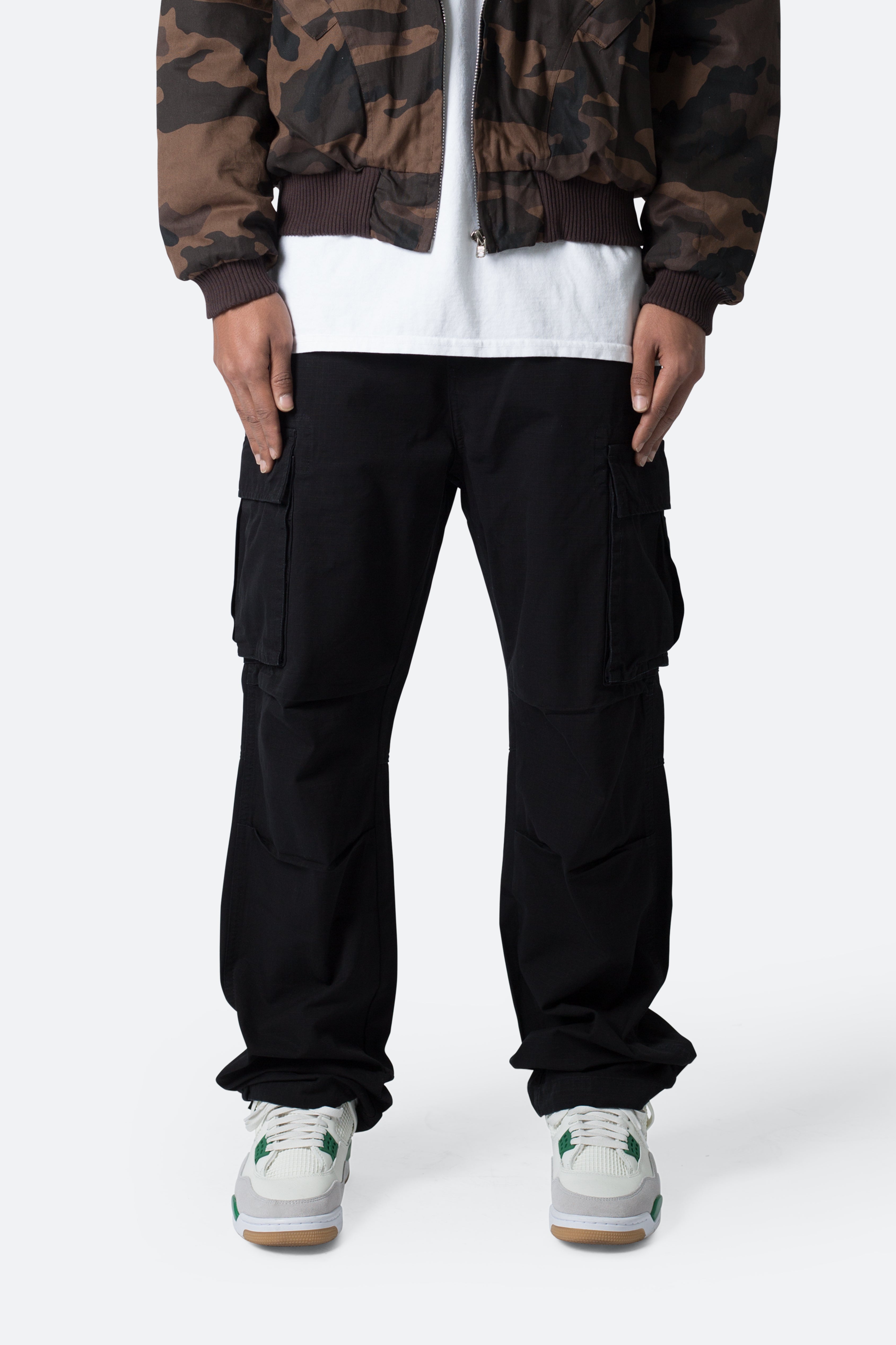 Ultra Baggy Vintage Cargo Pants - Black