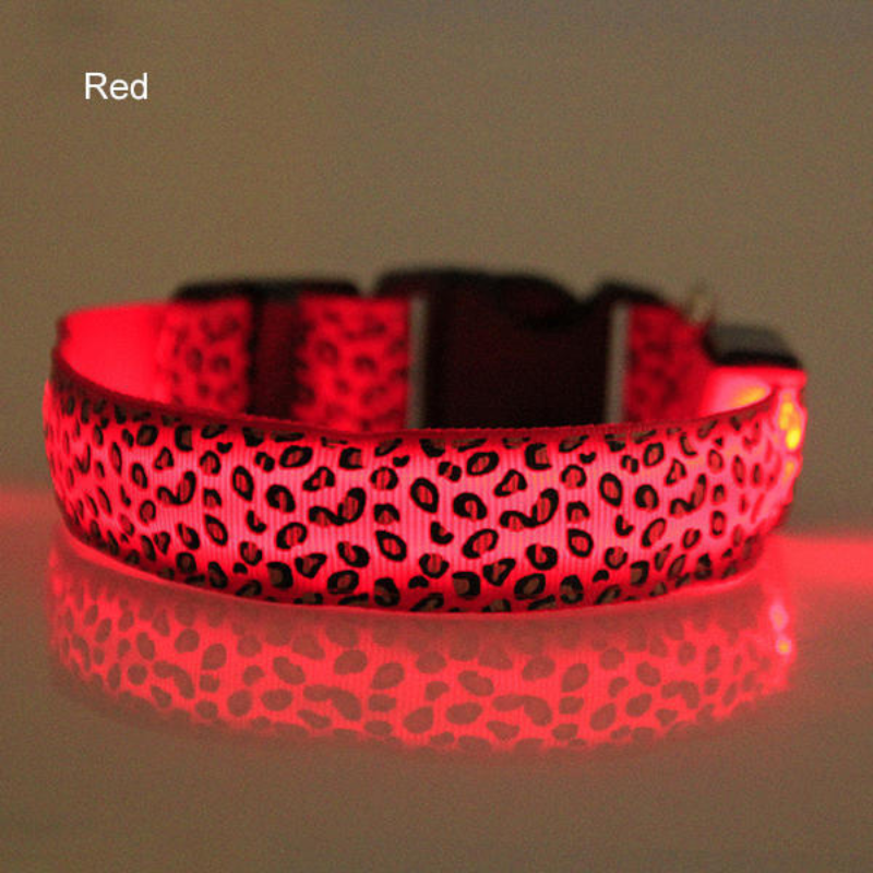 Leopard Light Flash Collars