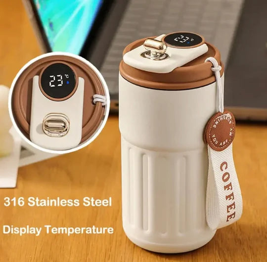 450ML Smart Travel Coffee Mug Stainless Steel