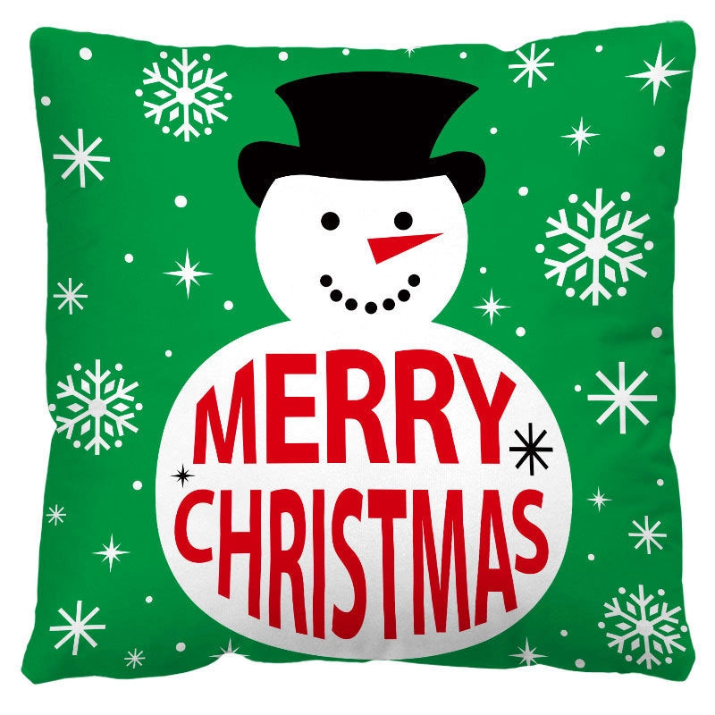Christmas  Classic Style Christmas Tree Letter Snowman  Pillow Cases Couch & Sofa Decor
