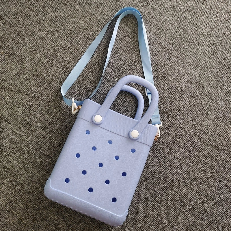 Women's Small EVA Solid Color Streetwear Hollow Square Open Handbag Crossbody Bag