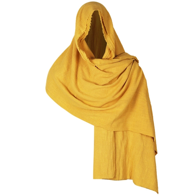 Medieval Cotton Scarf Costume Renaissance Belt Hood Poncho Halloween Pirate Explosions