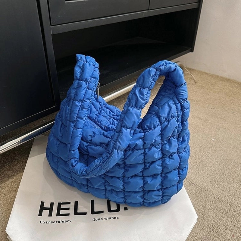 Women's Medium Polyester Cotton Solid Color Classic Style Square Zipper Shoulder Bag Crossbody Bag Square Bag