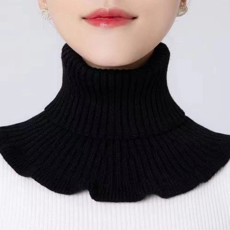Unisex Cute Sweet Solid Color Knit Scarf