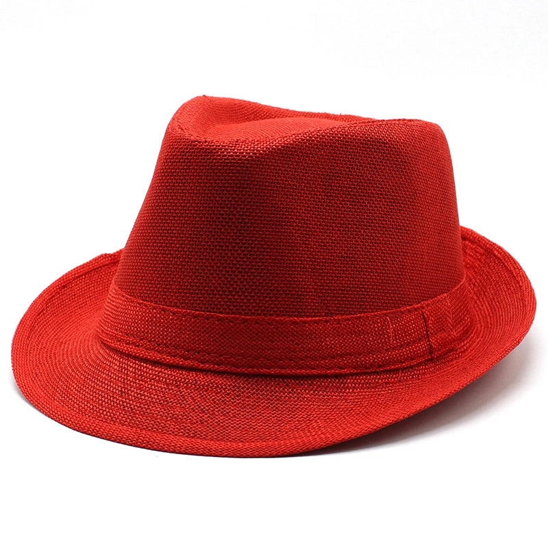 New Black And White Korean Style Summer Unisex Hat Top Hat British Gentleman Hat Jazz Cowboy Sun Hat