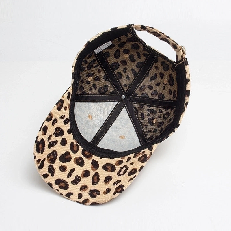 Women's Vintage Style Cool Style Leopard Curved Eaves Baseball Cap