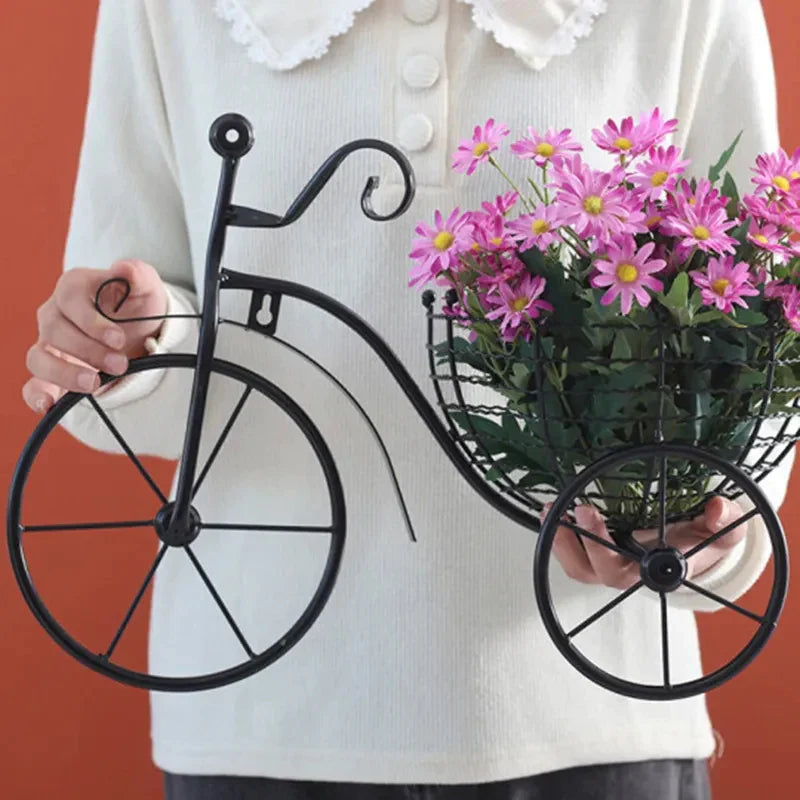 Bicycle Design Wall Basket For Home Decoration