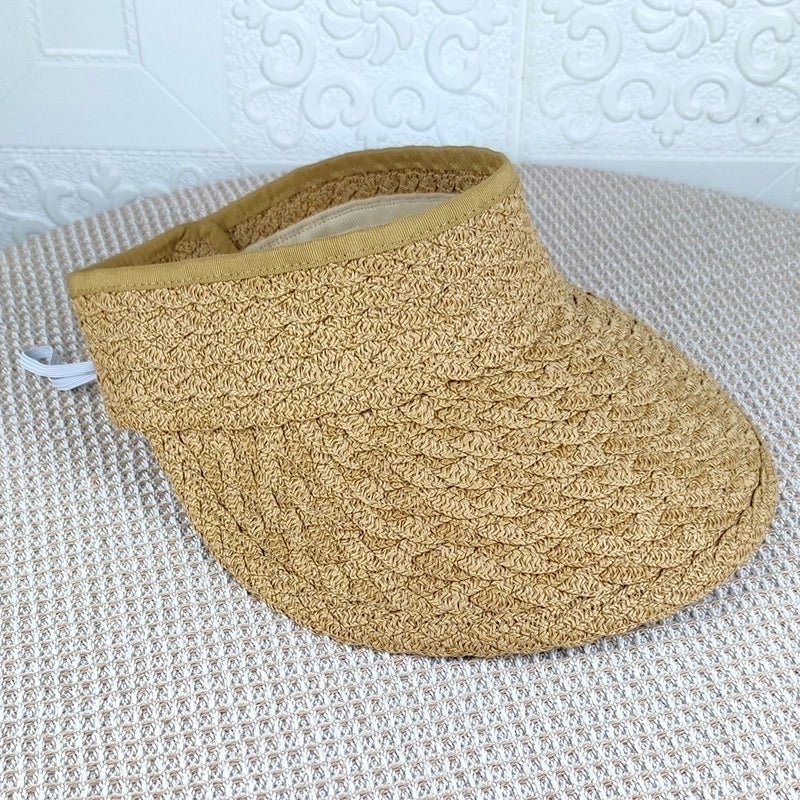 Women's Casual Solid Color Big Eaves Sun Hat