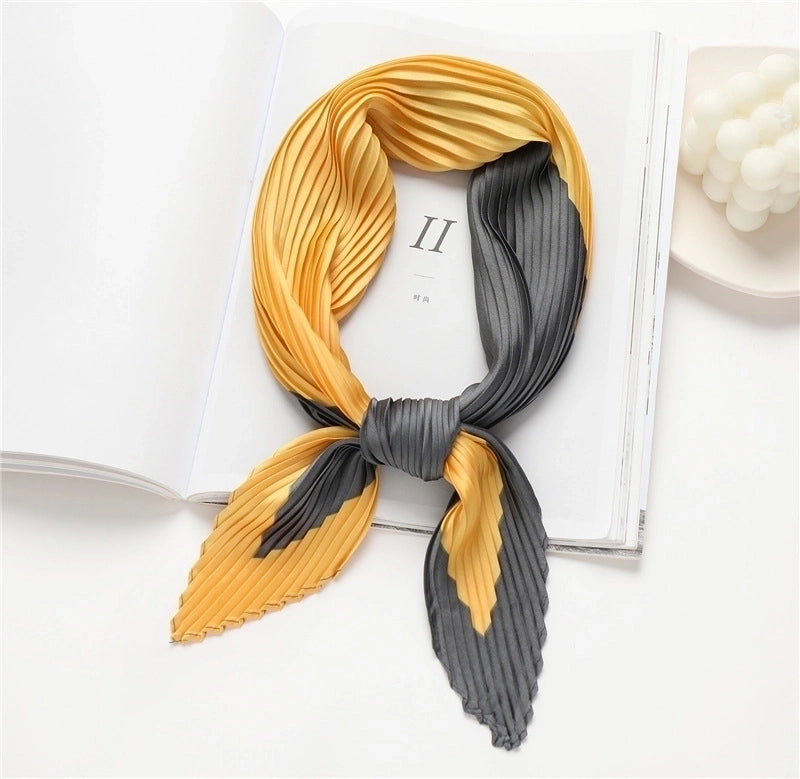 Women's Elegant Basic Classic Style Color Block Polyester Silk Scarf