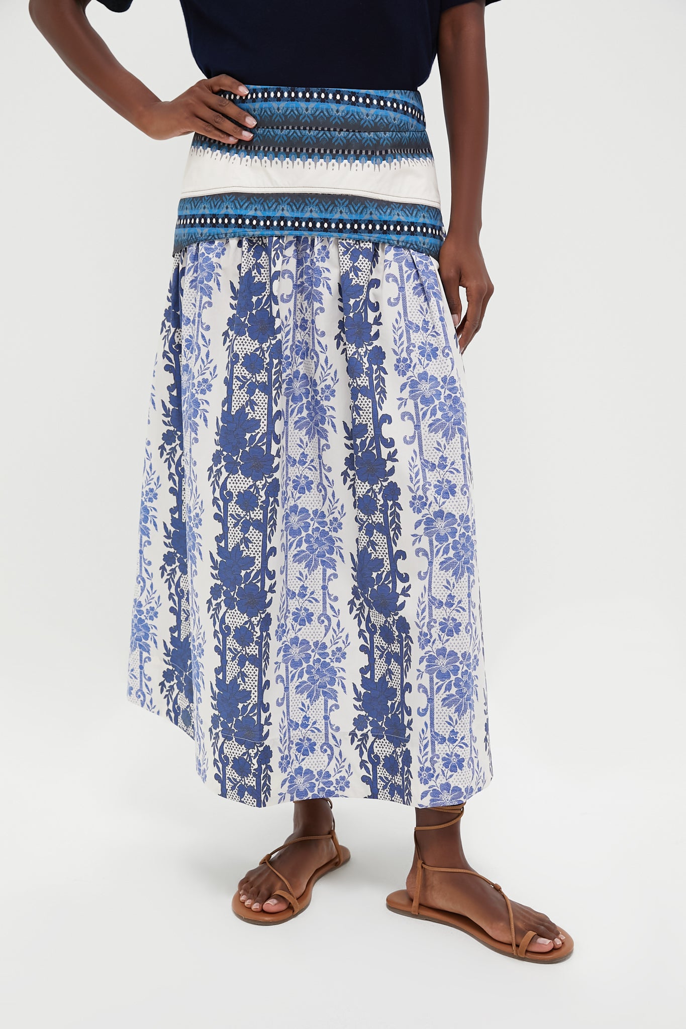 Bondi Blues Cotton Poplin Jolie Skirt