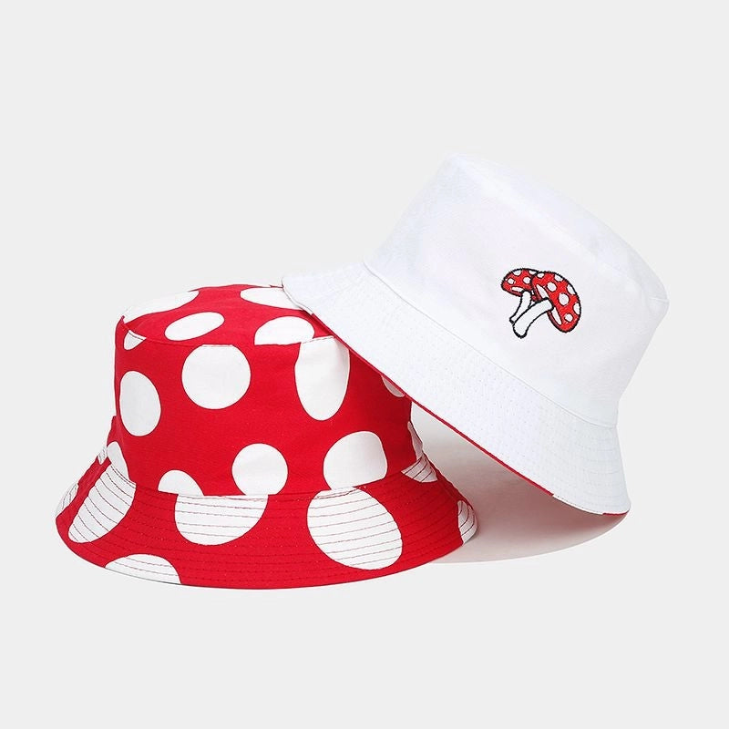 Women's Modern Style Sweet Color Block Wide Eaves Bucket Hat