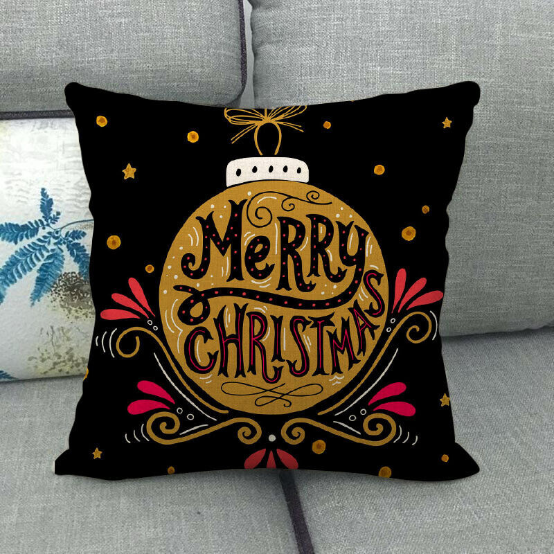 18 Cojines Merry Xmas Couch Throw Pillow Cover Case Home Sofa Decor Pillowslip