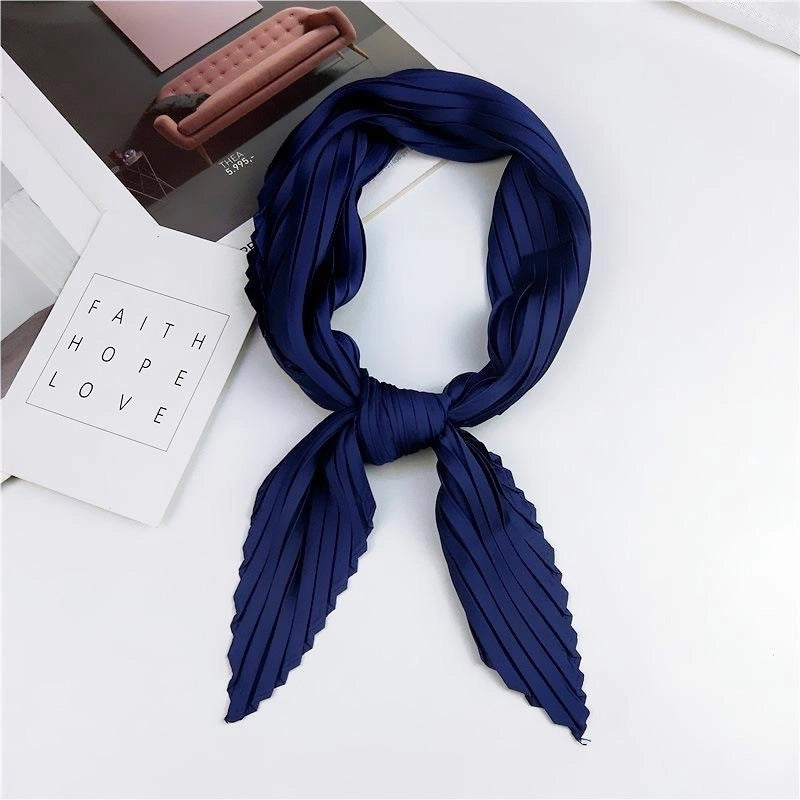 Unisex Sweet Solid Color Silk Silk Scarf