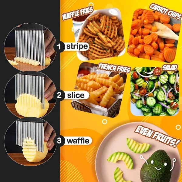 🔥Hot Sale🔥Professional Potato Crinkle Cutter