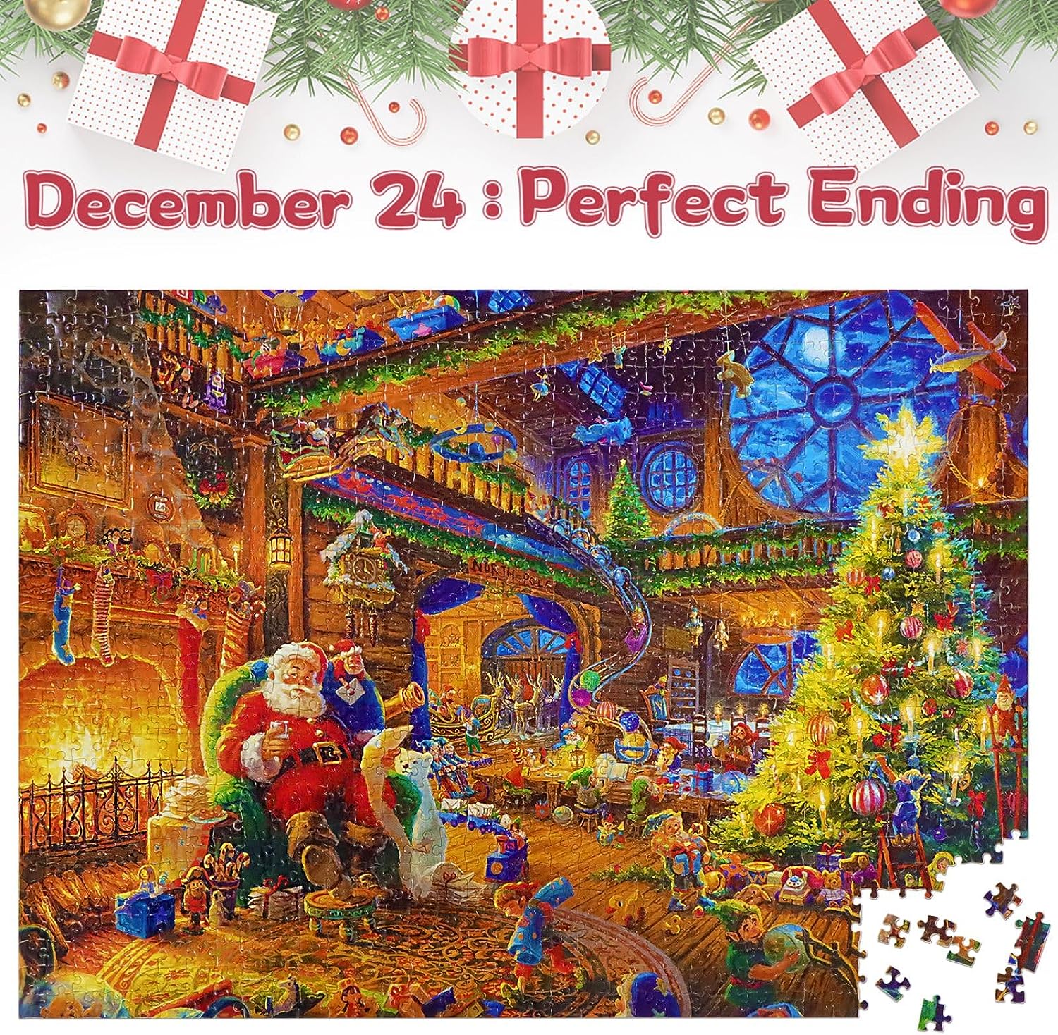 【UP TO 50% OFF】🎅🎄Advent Calendar Christmas Jigsaw Puzzles