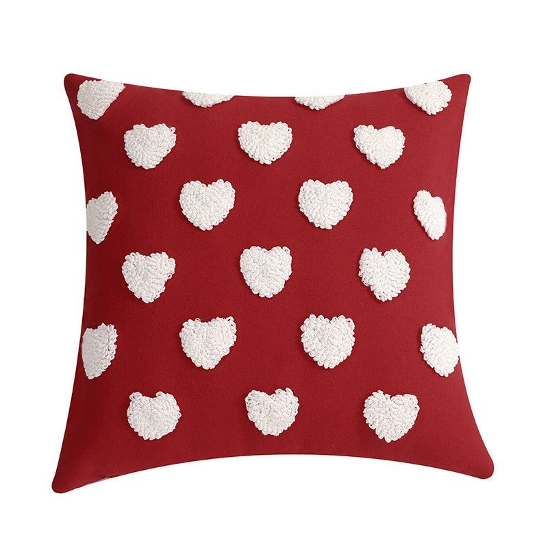 Valentine'S Day Casual Elegant Minimalist Heart Shape PP Cotton Plush Throw Pillow Bedding