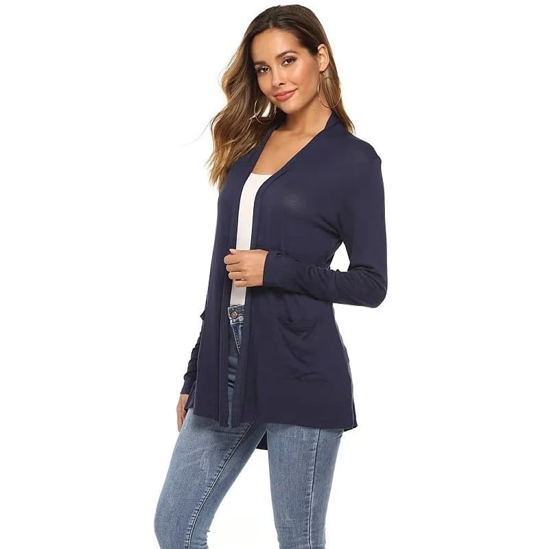 🔥 Last Day Promotion 49% OFF💕Women's Casual Lightweight Open Front Long Sleeve Cardigans