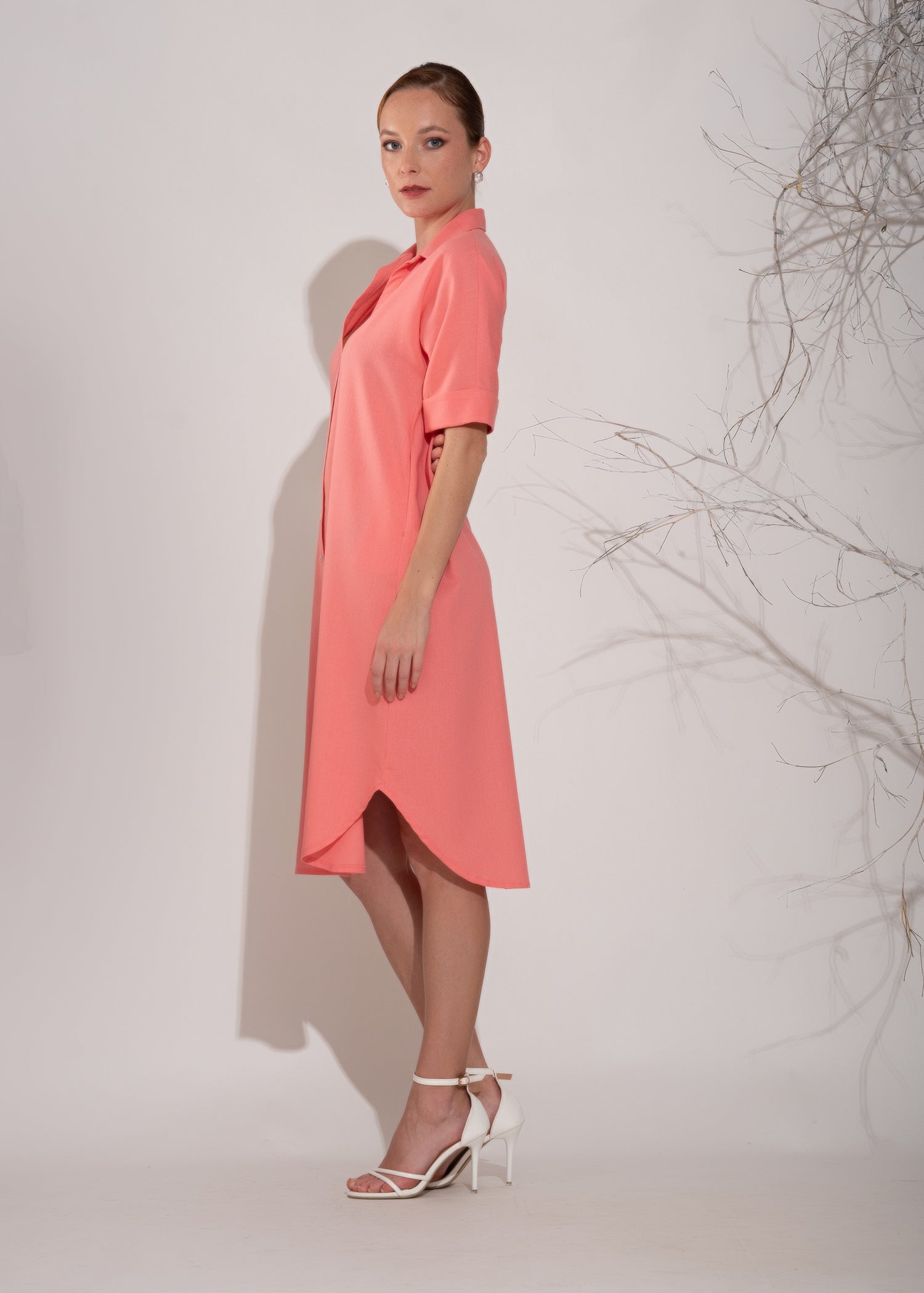 Basic Loose Fitted Shirt Dress