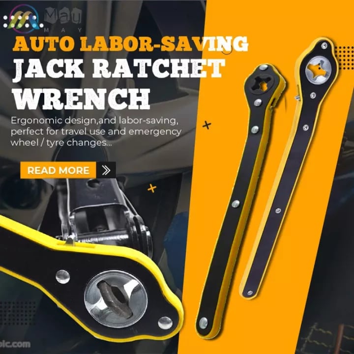 (🎉EARLY NEW YEAR SALE - 49% OFF) Auto Labor-saving Jack Ratchet Wrench