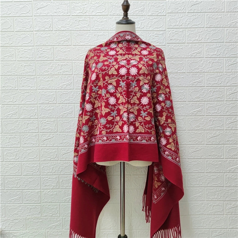 Women's Retro Ethnic Style Printing Imitation Cashmere Scarf