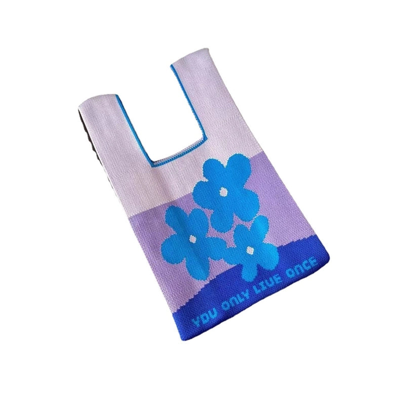 Women's Classic Style Floral Polyester Shopping Bags
