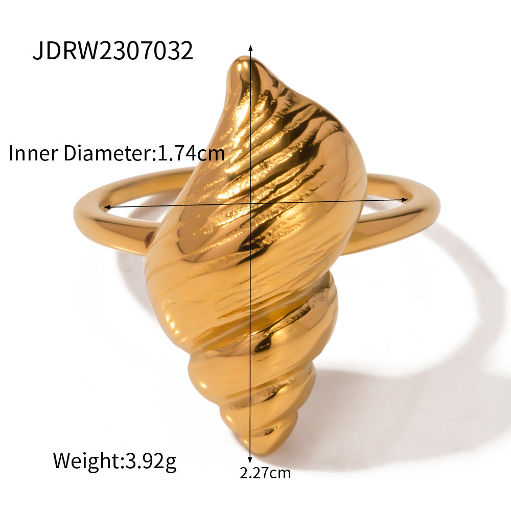 Jie Ding Ocean Ring Titanium Steel Open Bracelet Women'S Niche Stainless Steel