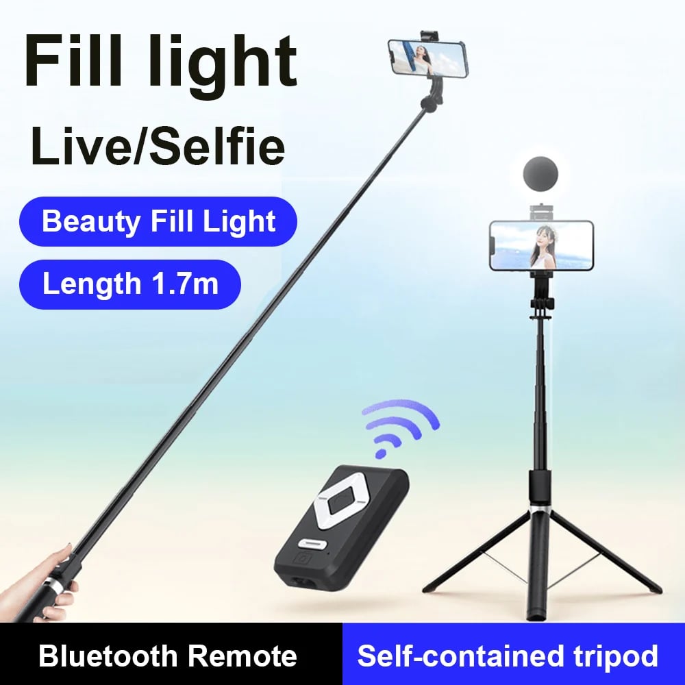 🔥Hot Sale 49% OFF📷New 6 in 1 Bluetooth Selfie Stick📱